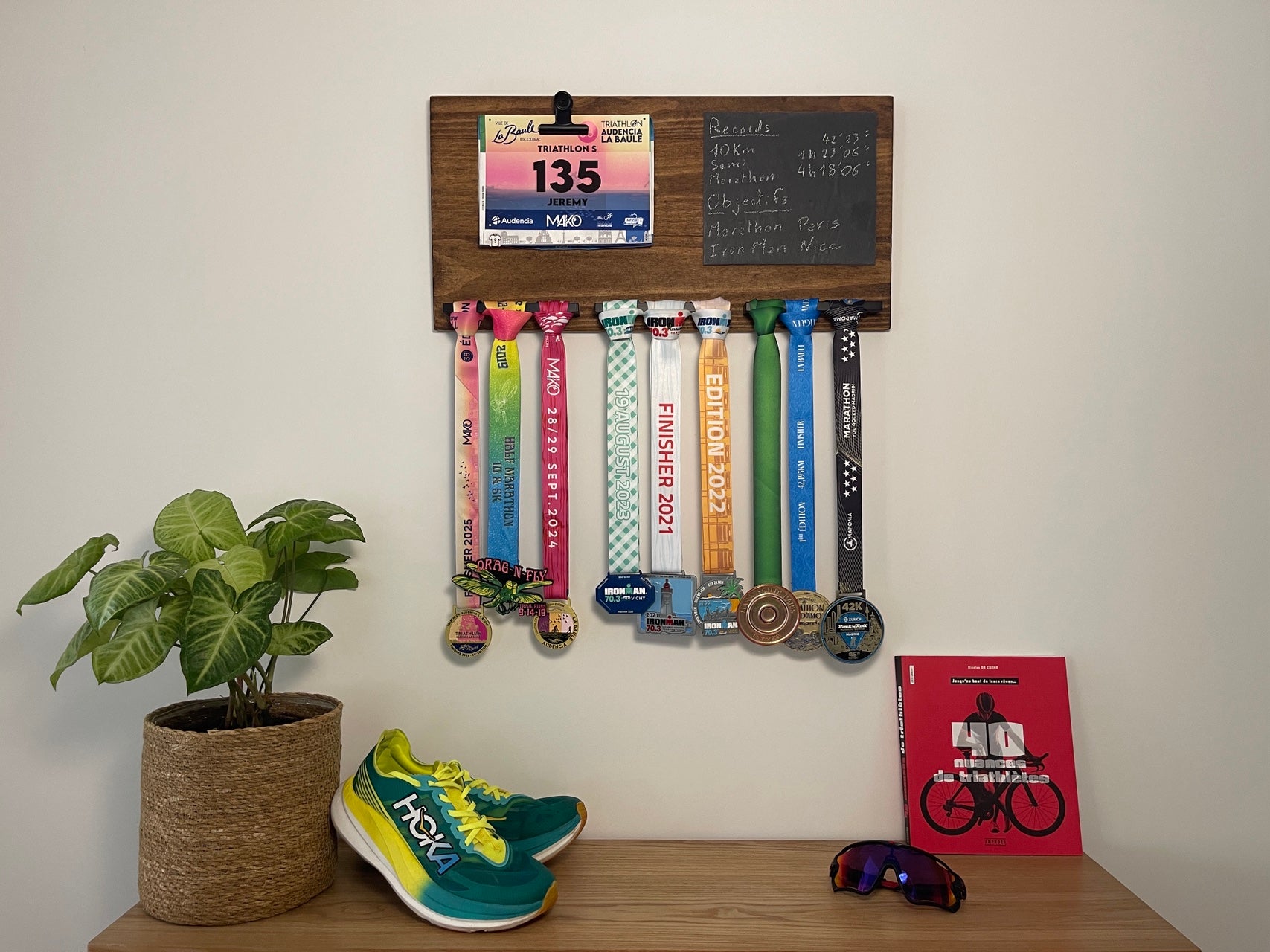 Support Médailles & Dossards – "Finisher Wall"