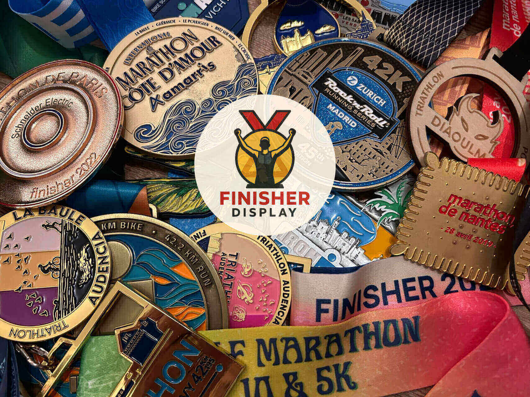 finisherdisplay marathon medaille cadeau sportif sport running ironman triathlon medailles