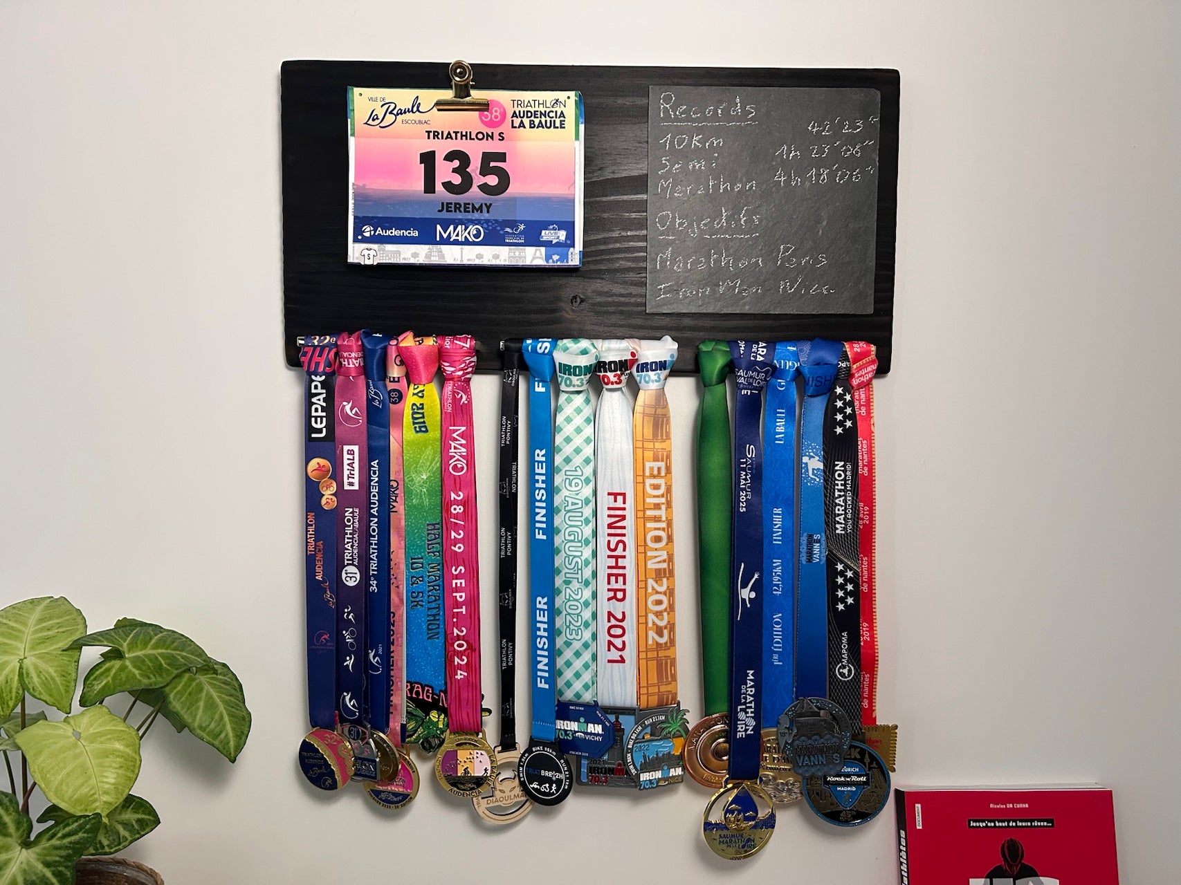 medaillenhalter finisher marathon triathlon finisher display