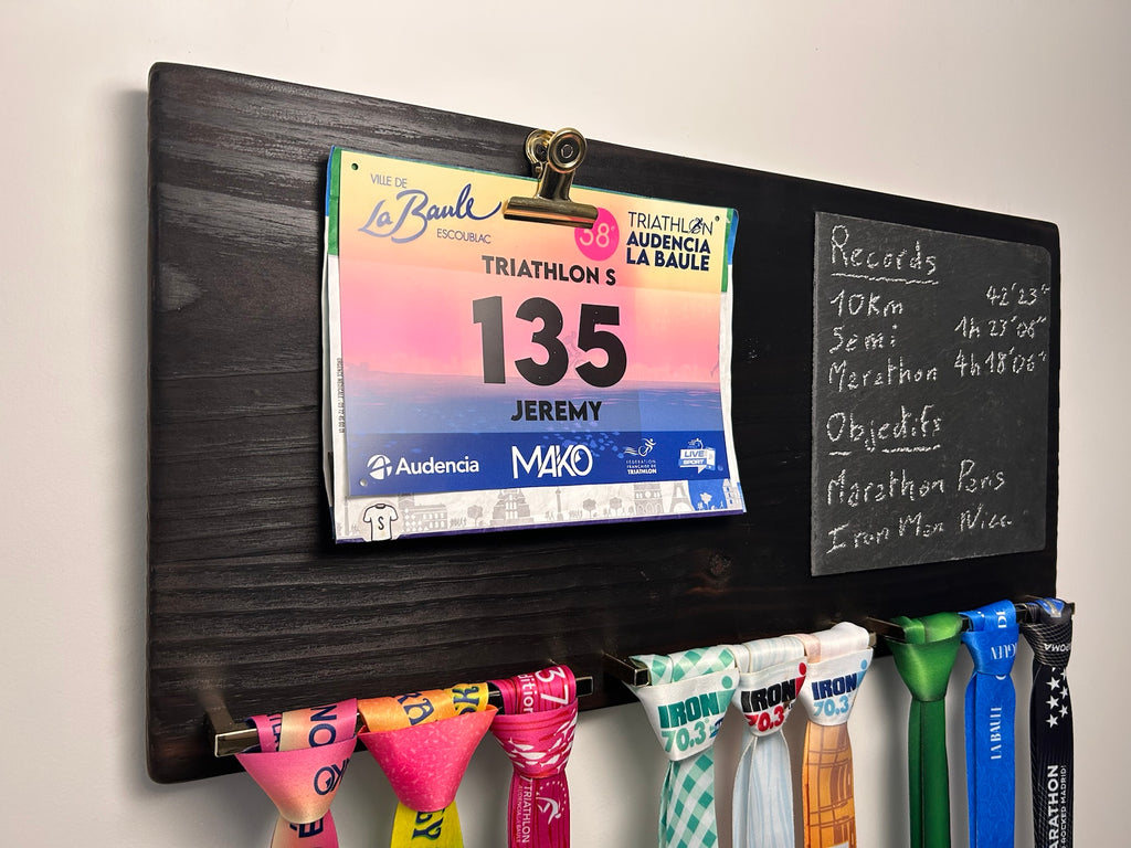 presentoir medaille artisanal finisher marathon running