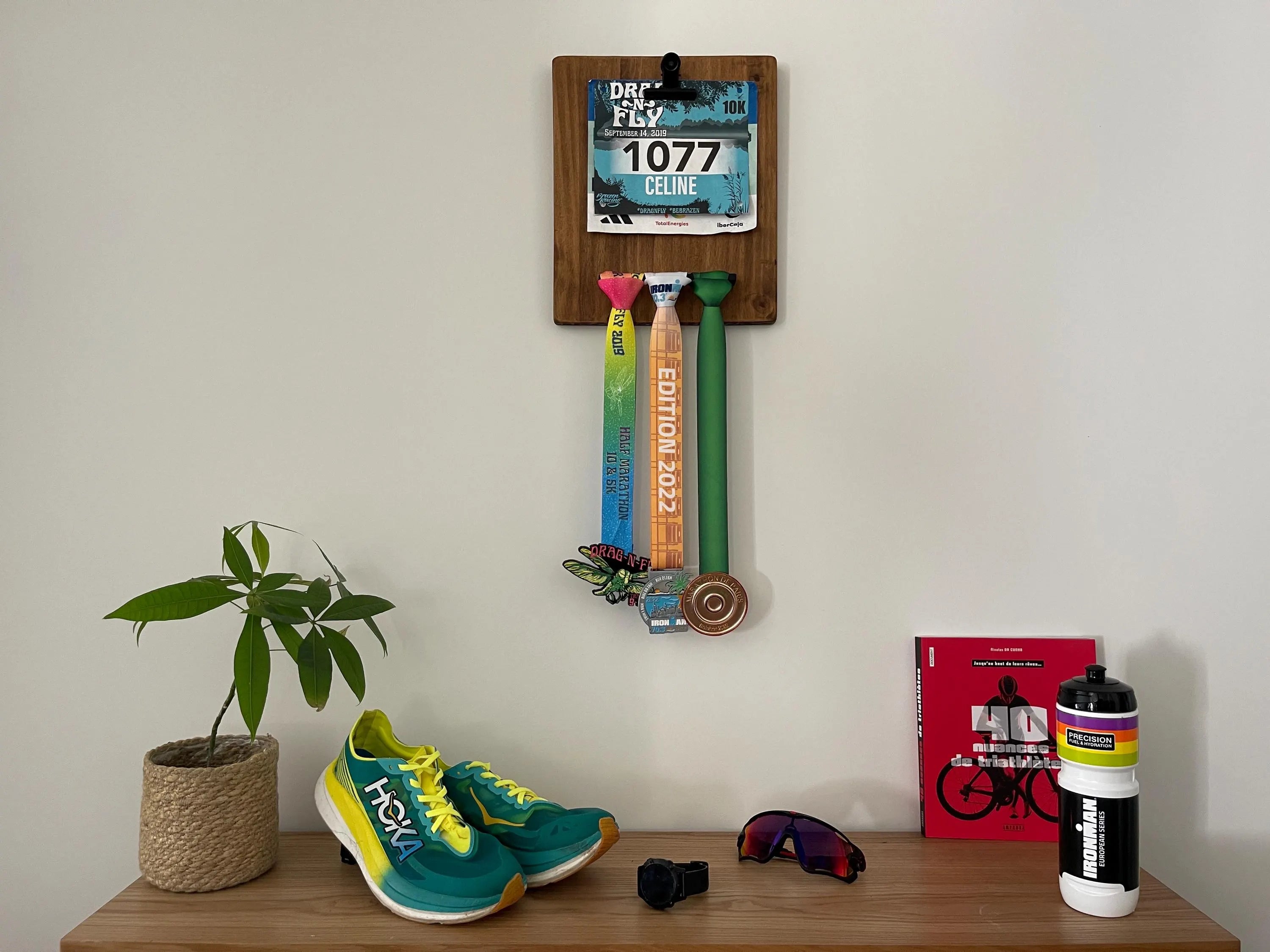 cadeau decoration utile sportif marathon triathlon ironman running