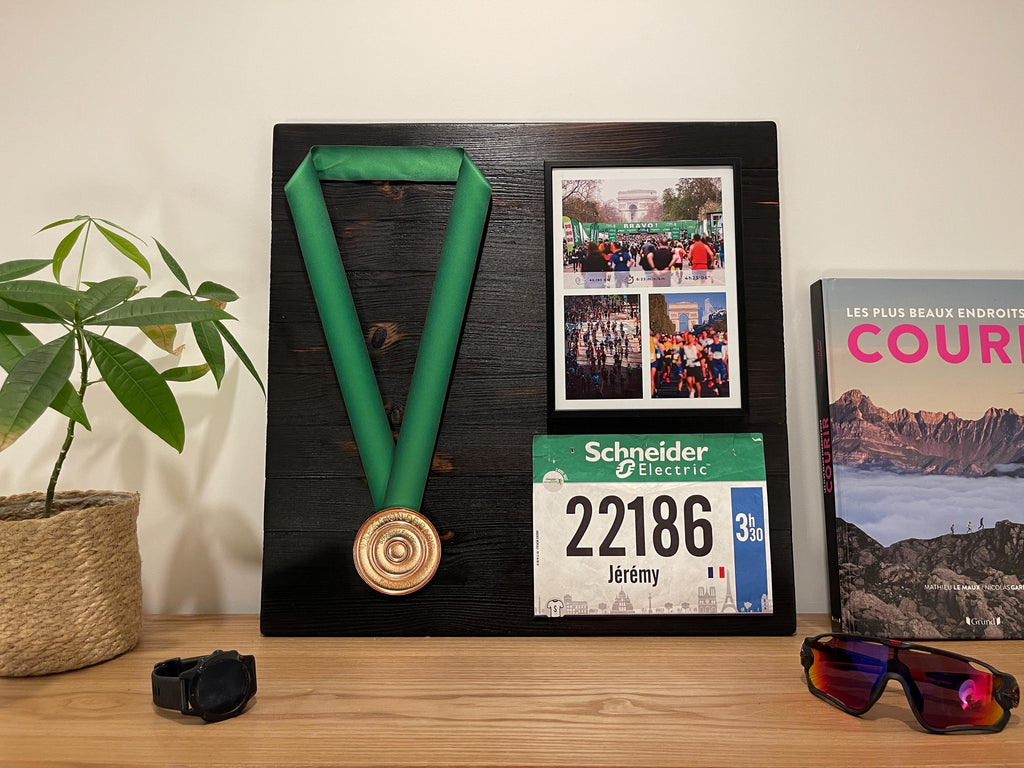 porte médaille qualité personnalisé finisher marathon marathonien