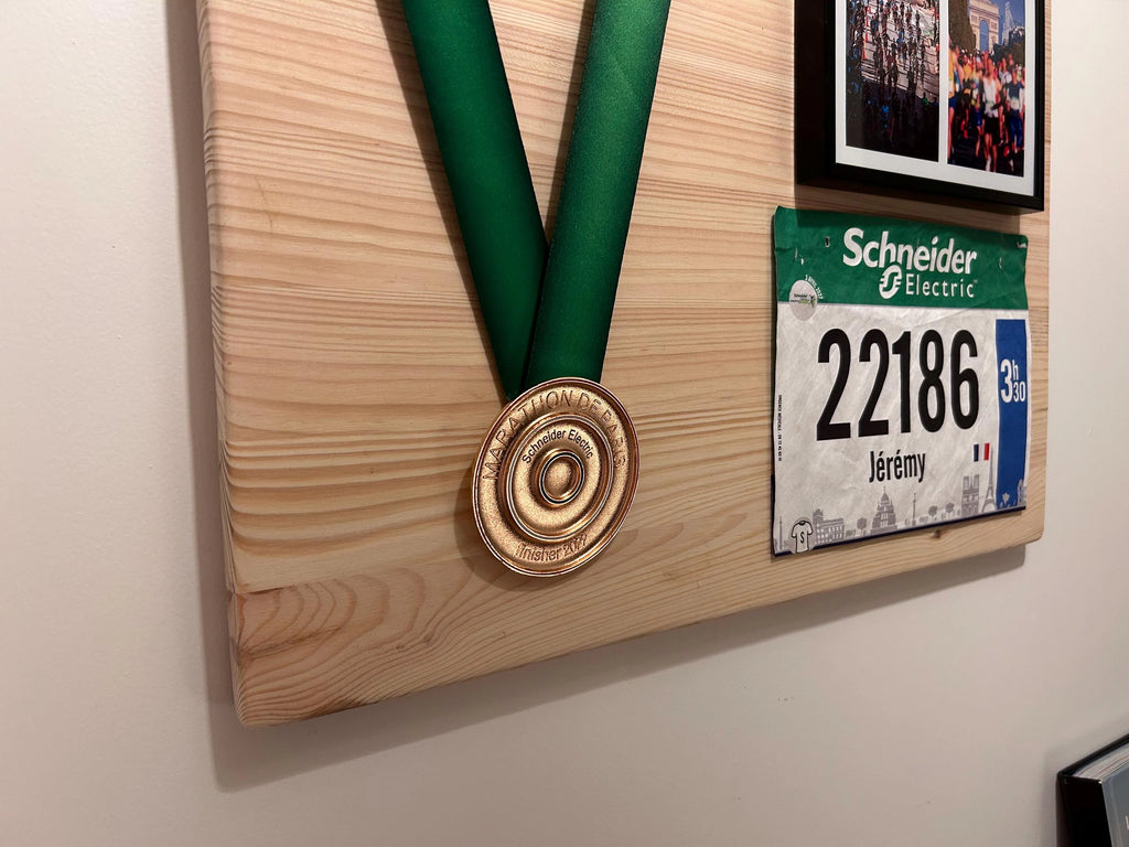 support médaille marathon cadeau collection running