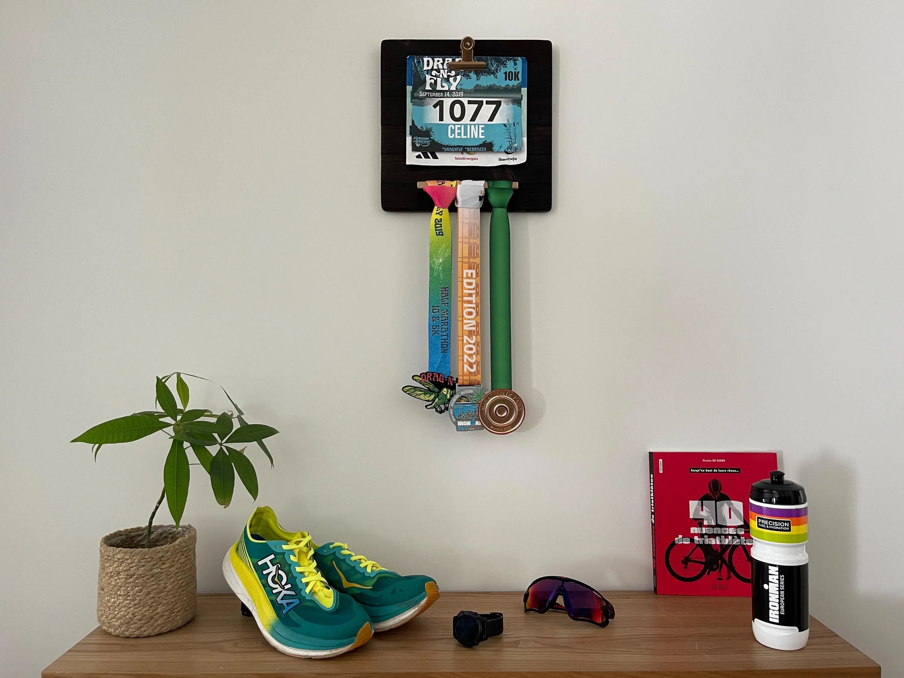 support medaille bois artisanal made in france cadeau sport